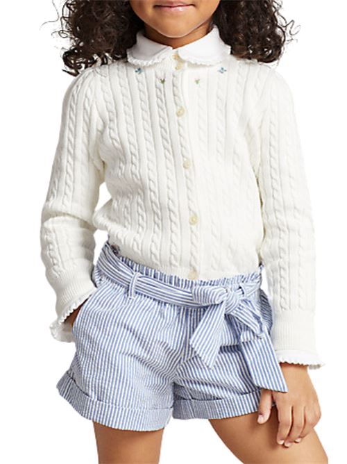 Cardigan da Bambina Ralph Lauren con fiori ricamati POLO RALPH LAUREN | 311901280002
